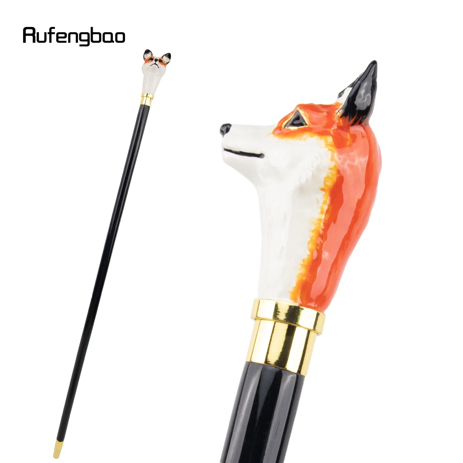 Woodworking Joint - Ceramic Red Fox Head Wooden Single