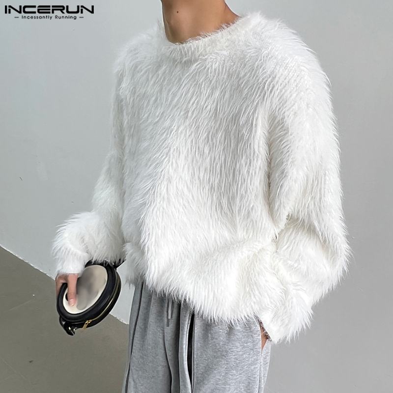 Woodworking Brand - 2023 Men Pullovers Solid Color Plush