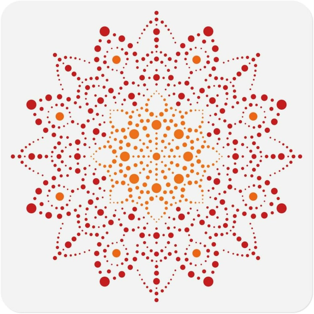 Dot Mandala Stencil Template 1 - Woodworking Room review and price