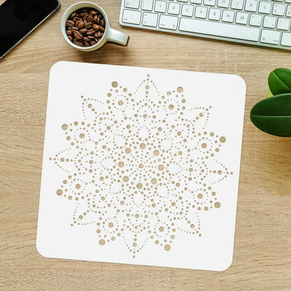 Dot Mandala Stencil Template 1 - Woodworking Room review and price