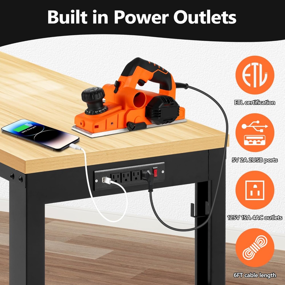 Adjustable Workbench, Heavy Du - Woodworking Workbench review and price