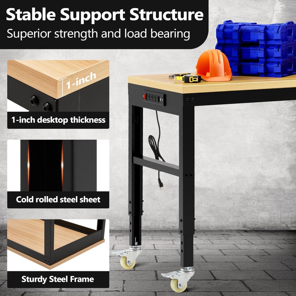 Adjustable Workbench, Heavy Du - Woodworking Workbench review and price