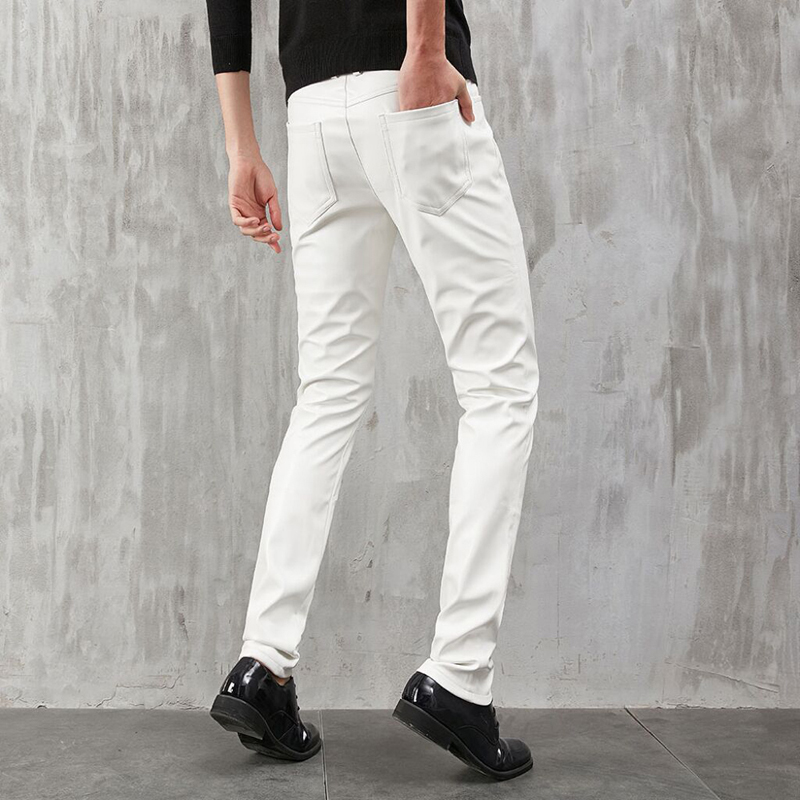 Men's Leather Pants Skinny Fit - Woodworking Brand review and price