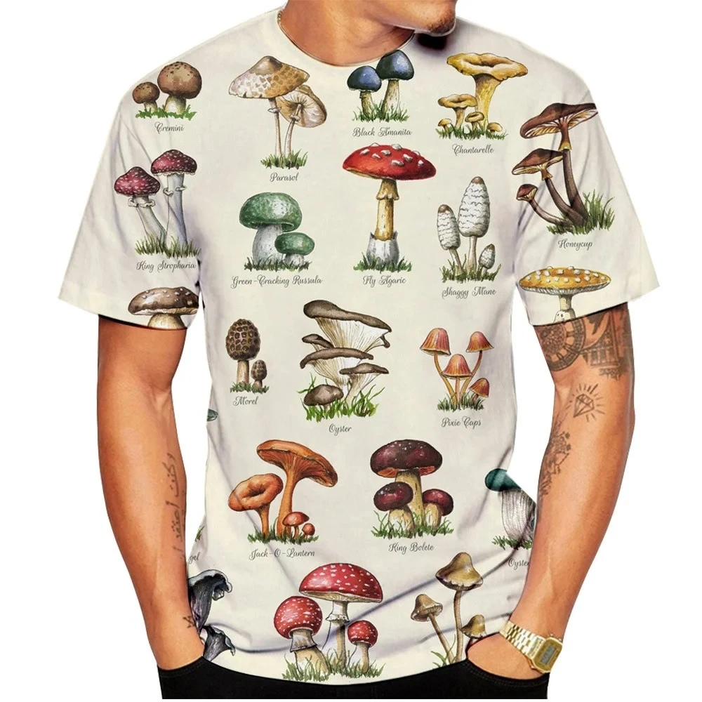 Men T-shirt Retro Mushroom Tee - Woodworking Brand review and price