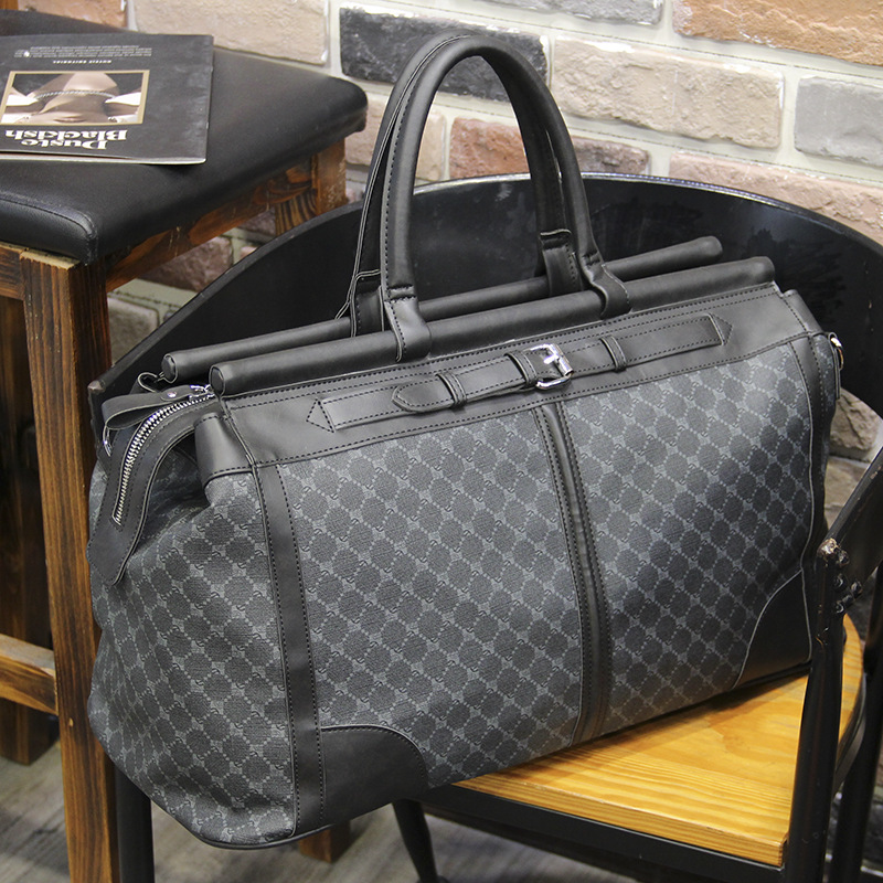 Fashion Plaid Travel Bag Men H - Woodworking Brand review and price