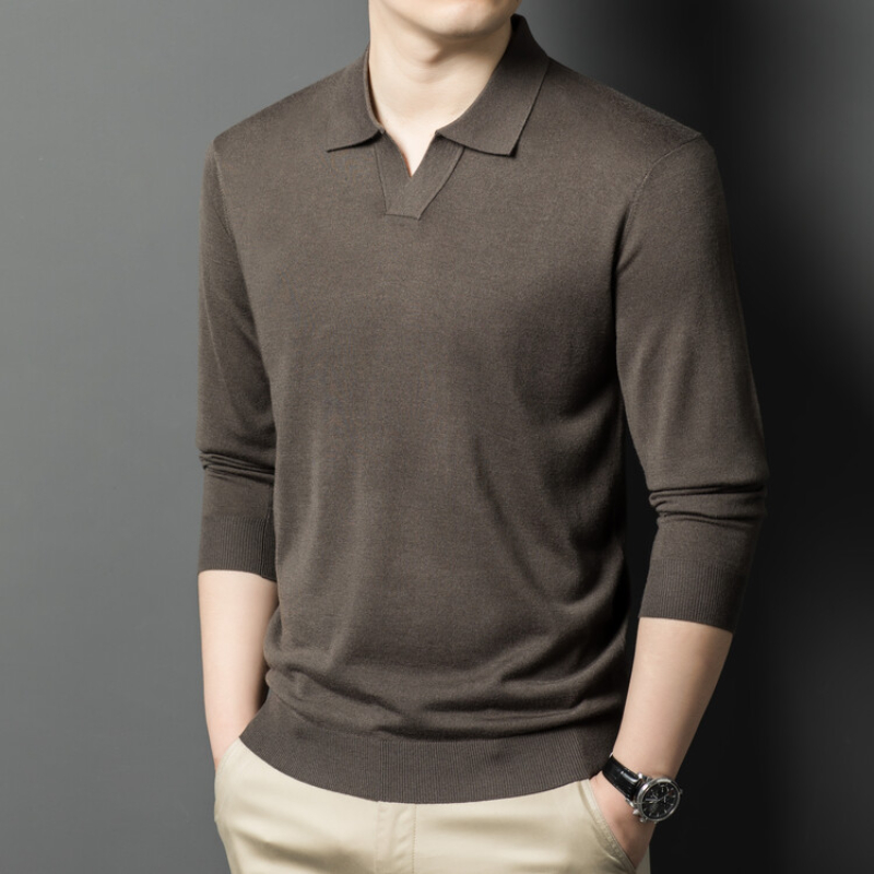Men's pullover sweater with V- - Woodworking Brand review and price