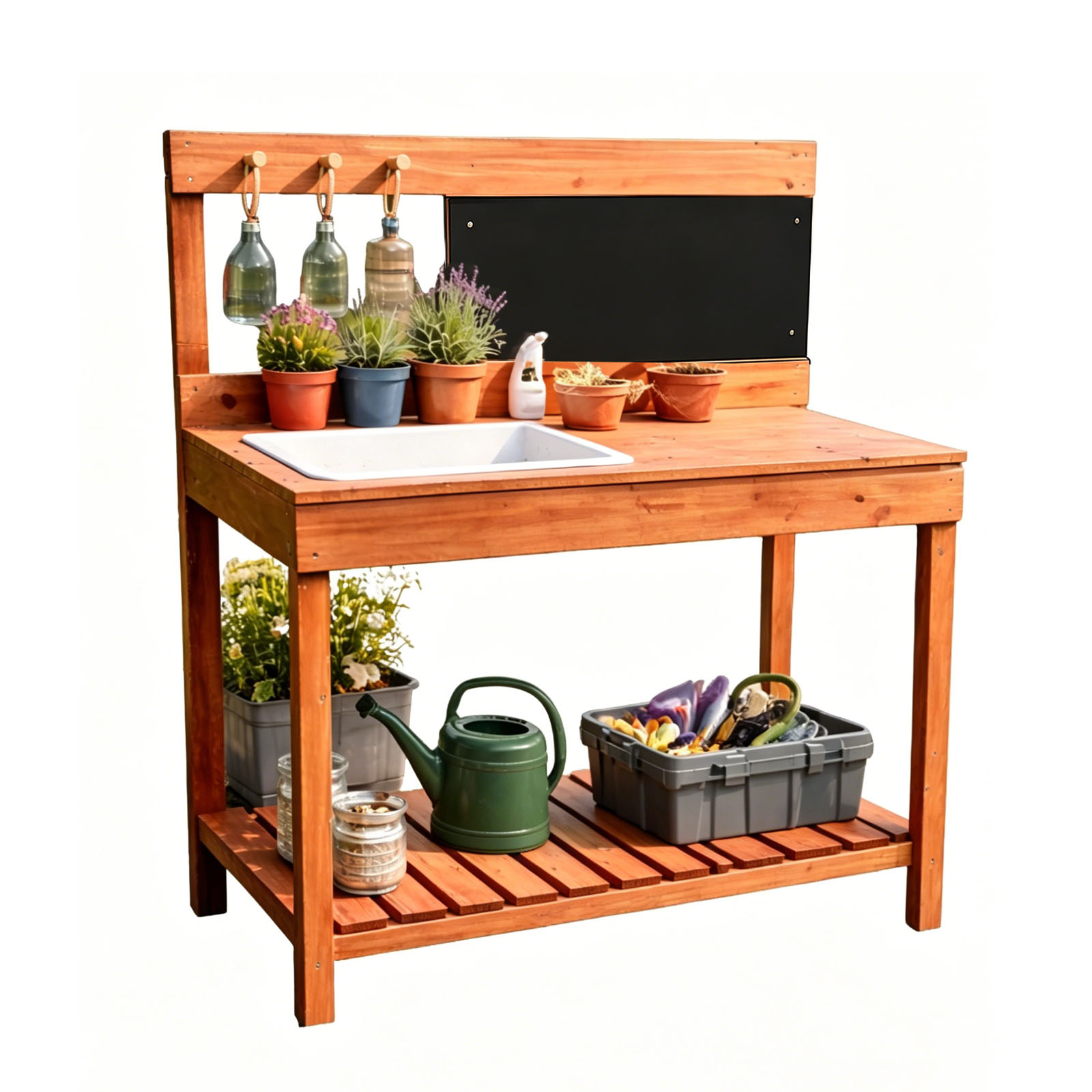 Wooden Potting Benches For Chi - Woodworking Workbench review and price