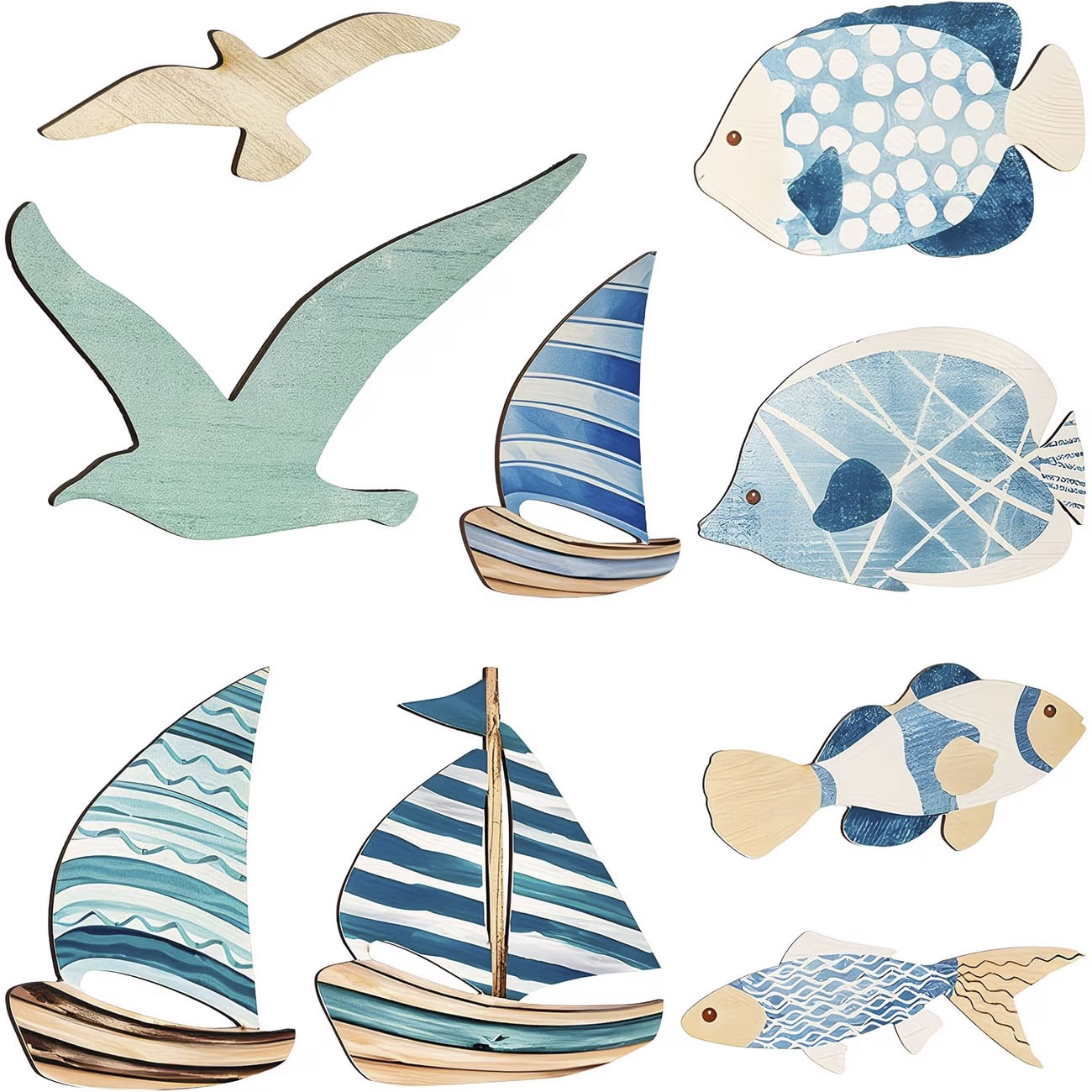 9Pcs Tropical Fish Seagull Sai - Woodworking Room review and price