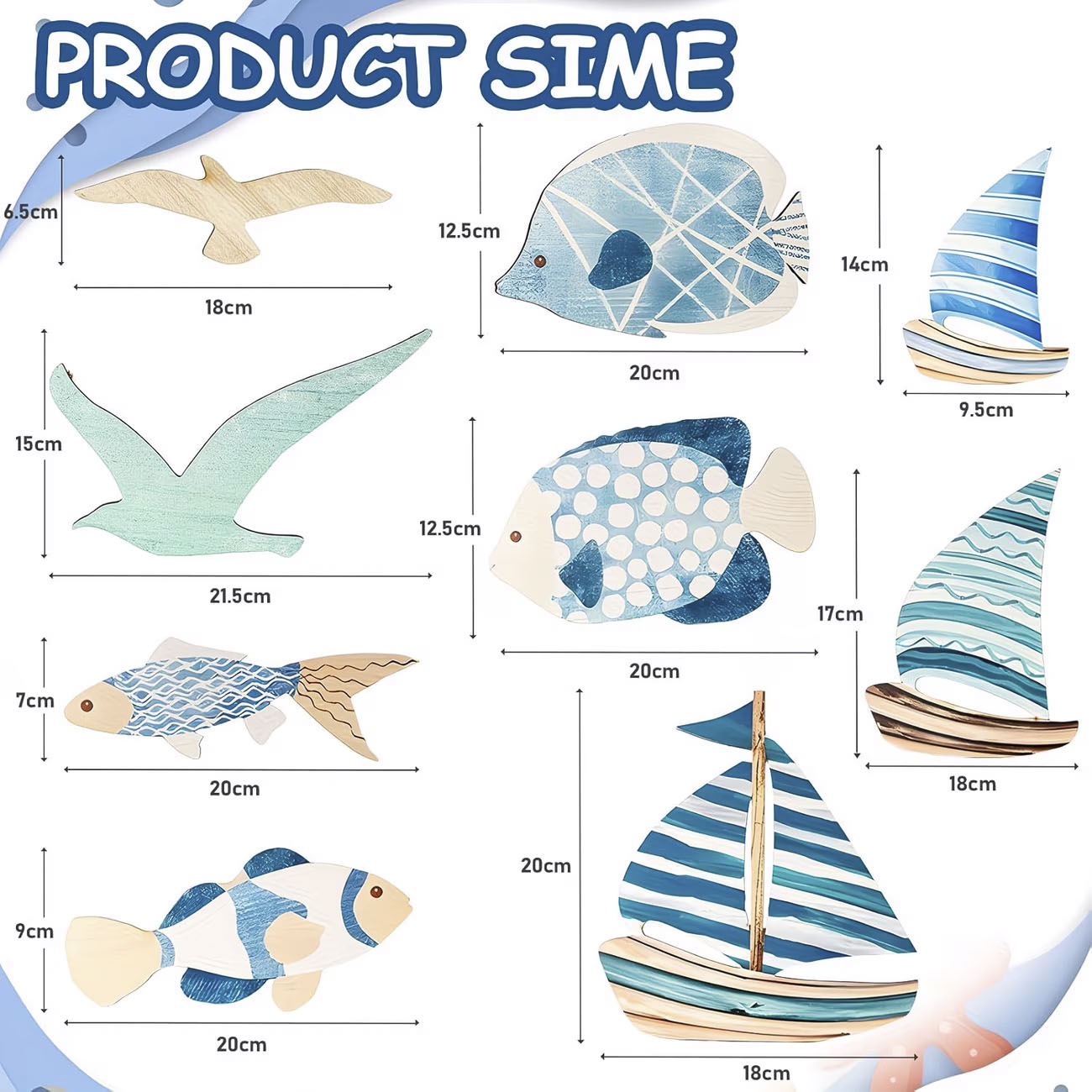 9Pcs Tropical Fish Seagull Sai - Woodworking Room review and price