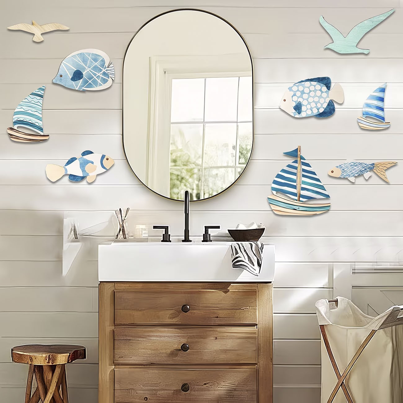 9Pcs Tropical Fish Seagull Sai - Woodworking Room review and price