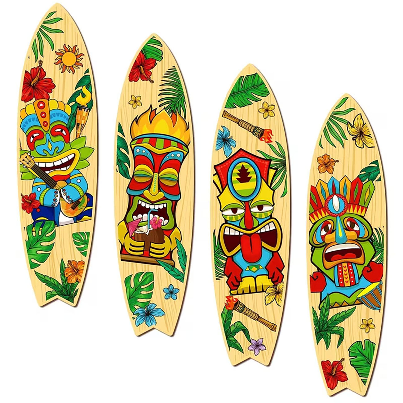 4Pcs Tiki Mask Surfboard Woode - Xfasten Woodworking Tape review and price