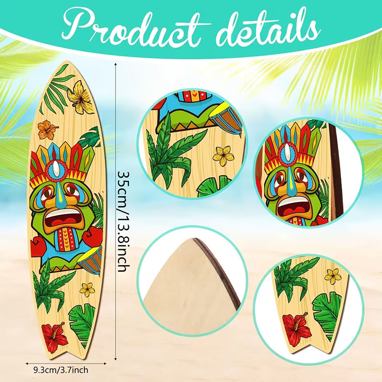 4Pcs Tiki Mask Surfboard Woode - Xfasten Woodworking Tape review and price