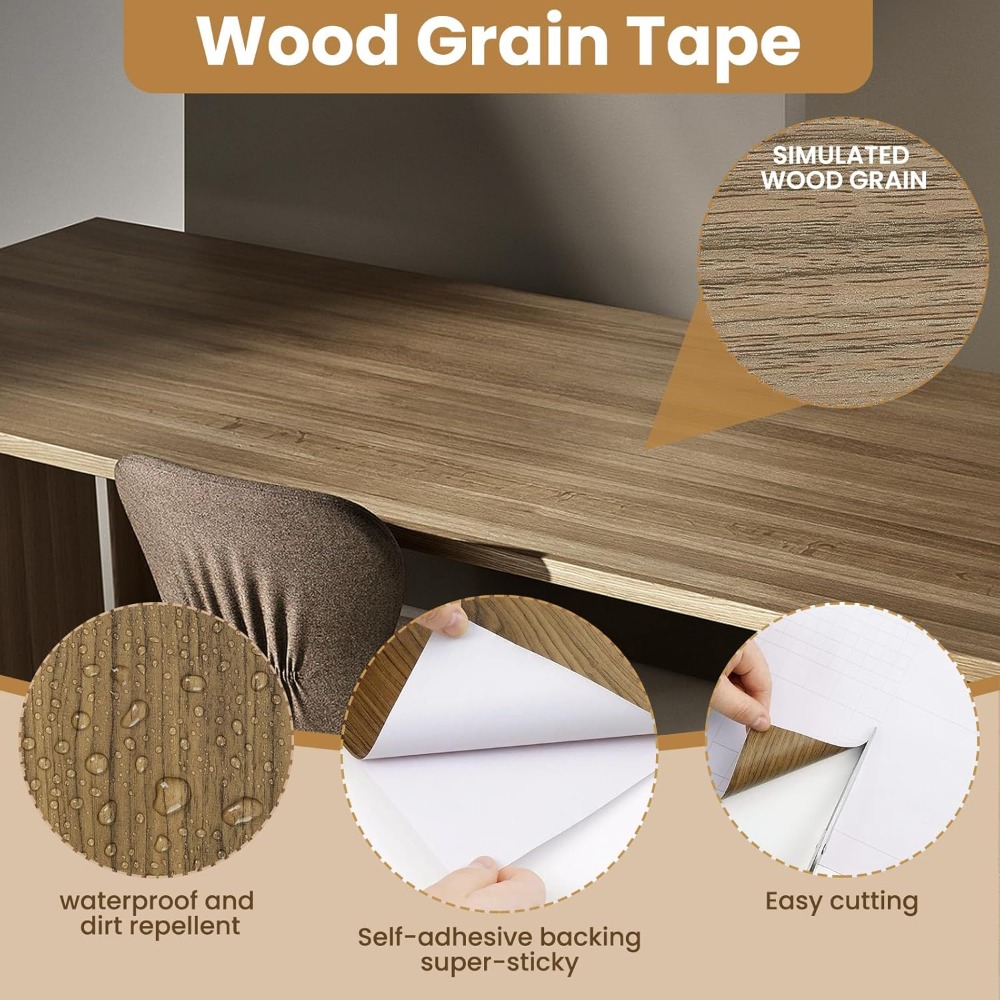Waterproof Wood Grain Self Adh - Xfasten Woodworking Tape review and price