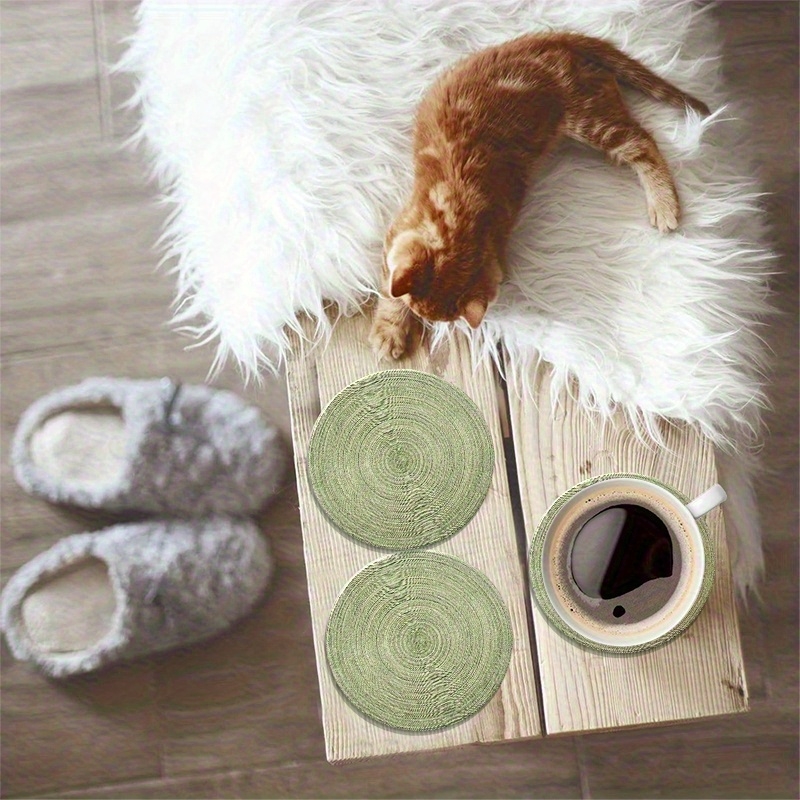 6pcs 4in Round Retro Green Gro - Woodworking Room review and price
